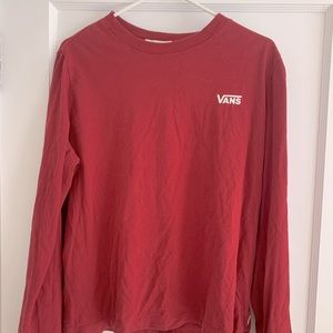 💕Vans red checkered long sleeve! Women’s XL💕